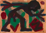 Untitled by A. R. Penck, Around 1985, Acrylic on card, sold Jun 2019