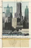 Christo, Lower Manhattan Wrapped Buildings, Project for 2 Broadway, 20 Exchange Place