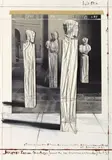 Christo, Wrapped Roman Sculptures, Project for Die Glyptothek, München, 1991, Colour lithograph with collage on paper on card
