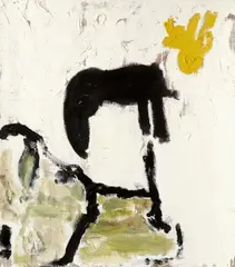 Captain Beefheart, Raven above, 1988, Oil on canvas
