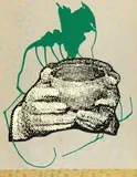 Sigmar Polke, S.H. - oder wann zählen die Punkte?, Mischtechnik auf Carberol behandeltem Dekorstoff