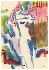 Untitled by Sigmar Polke, Around 1967/1968, Watercolour on ruled paper, sold Jun 2019