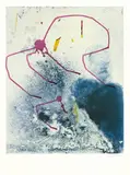 Sigmar Polke, Untitled (Farbprobe II), 1990, Coloured ink on colour offset on card