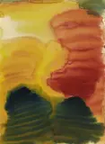 Herbert Brandl, Untitled, 1997, Watercolour on card