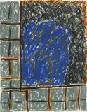 Günther Förg, Untitled, 1994, Oil crayon on paper