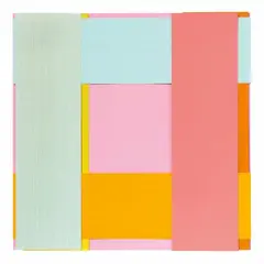 Face E by Imi Knoebel, 2004, Acrylic on plastic film, collaged, sold Jun 2019