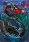 Sort Svane by Rainer Fetting, 1996, Oil on canvas, sold Jun 2019