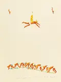 Norbert Bisky, Leuchtspur, 2005, Watercolour and graphite on card