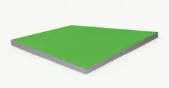 Wolfram Ullrich, Untitled (Cadgreen-light), 2012, Acrylic on steel