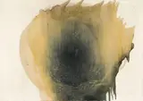 Otto Piene, Große Blume am Himmel, 1965, Oil and traces of fire on canvas