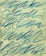 Roman Notes VI by Cy Twombly, 1970, Colour offset lithograph on card, sold Jun 2019