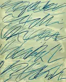 Cy Twombly, Roman Notes VI, 1970, Colour offset lithograph on card