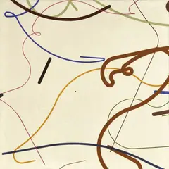 Zdeněk Sýkora, Linien Nr. 40, 1986, Oil on canvas