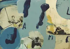 Neo Rauch, Untitled, 1994, Mixed media on card