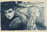 Edvard Munch, Loslösung II (Separation II), 1896, Lithograph on fine Japan laid paper