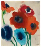 Emil Nolde, Rote und blaue Blüten