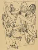 Max Beckmann, Der Schlittschuhläufer, 1922, Lithograph on wove paper