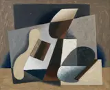 Serge Charchoune, Nature morte dite: cuillère en bois, 1943, Oil on paper, mounted on canvas