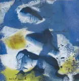 Max Ernst, Hector und Andromache, 1959, Gouache on card
