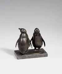 Zwei Pinguine by August Gaul, Circa 1911, Bronze, sold May 2019