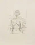 Alberto Giacometti, Nu aux fleurs