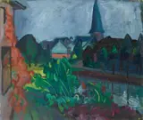 Franz Maria Jansen, Winterscheid. Verso: Kl. Bröltalbild (Neunkirchen), 1919, Oil on canvas