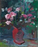 Ernst Mollenhauer, Rosa Blütenstrauß, 1953, Oil on canvas