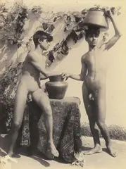 Untitled by Guglielmo (Wilhelm) Plüschow, c. 1900, Albumen print, sold May 2019