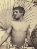 Untitled by Wilhelm von Gloeden, c. 1895, Albumen print, sold May 2019