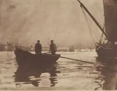 Heinrich Kühn, In Bacino di San Marco, Venezia, c. 1898, Gum dichromate print on structured water colour paper