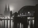 Theo Felten, Hohenzollernbrücke vor der Zerstörung, Köln, 1930s, Vintage gelatin silver print on Agfa-Brovira paper