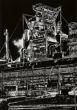 Hartmut Zickmantel, Hochofen Mühlheim-Meiderich, 1957, Vintage ferrotyped gelatin silver print