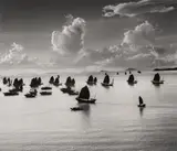 Werner Bischof, Junks, Kowloon, Hongkong, 1952, Posthumous gelatin silver print
