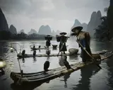 Jimmy Nelson, Yangshuo Cormorants, China, 2005, Chromogenic print on dibond