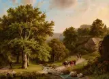 Barend Cornelis Koekkoek, Woodland Stream