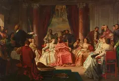 Ferdinand Heilbuth, The Concert, Oil on canvas