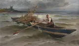Karl Raupp, On the Chiemsee, Oil on canvas