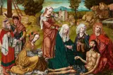 Cologne School circa 1520 & 25, The Lamentation of Christ, Oil on oak panel