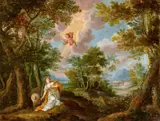 The Coronation of St Agnes by Jan Wildens Victor Wolfvoet II, Oil on copper, sold May 2019
