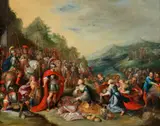 Cornelis de Baellieur the Elder, The Meeting of David and Abigail, Oil on copper