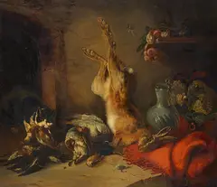 Cornelis Mahu, Game Still Life, Oil on canvas (relined)