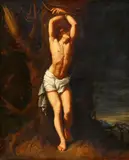 Flemish School Late 17th century, Saint Sebastian, Oil on canvas