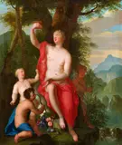 Mattheus Terwesten, Ceres surrounded by Putti, Oil on canvas