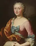 Portrait of a Lady with a Sheet of Music (possibly a Singer) by German or French artist 18th century, Oil on canvas (relined), offered Mar 2019