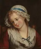 French School 18th century, Portrait of a Seated Young Woman