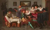 circle of Dirck Hals, Musical Company in an Interior, Oil on panel