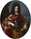 attributed to David Klöcker von Ehrenstrahl, Portrait of King Karl XI of Sweden with the Order of the Garter, Oil on canvas (relined)
