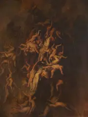 in the manner of Peter Paul Rubens, The Fall of the Damned, Oil on canvas (relined)