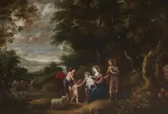 The Flight into Egypt by Jan Thomas van Ieperen, Oil on canvas (relined), offered Mar 2019