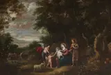 Jan Thomas van Ieperen, The Flight into Egypt, Oil on canvas (relined)